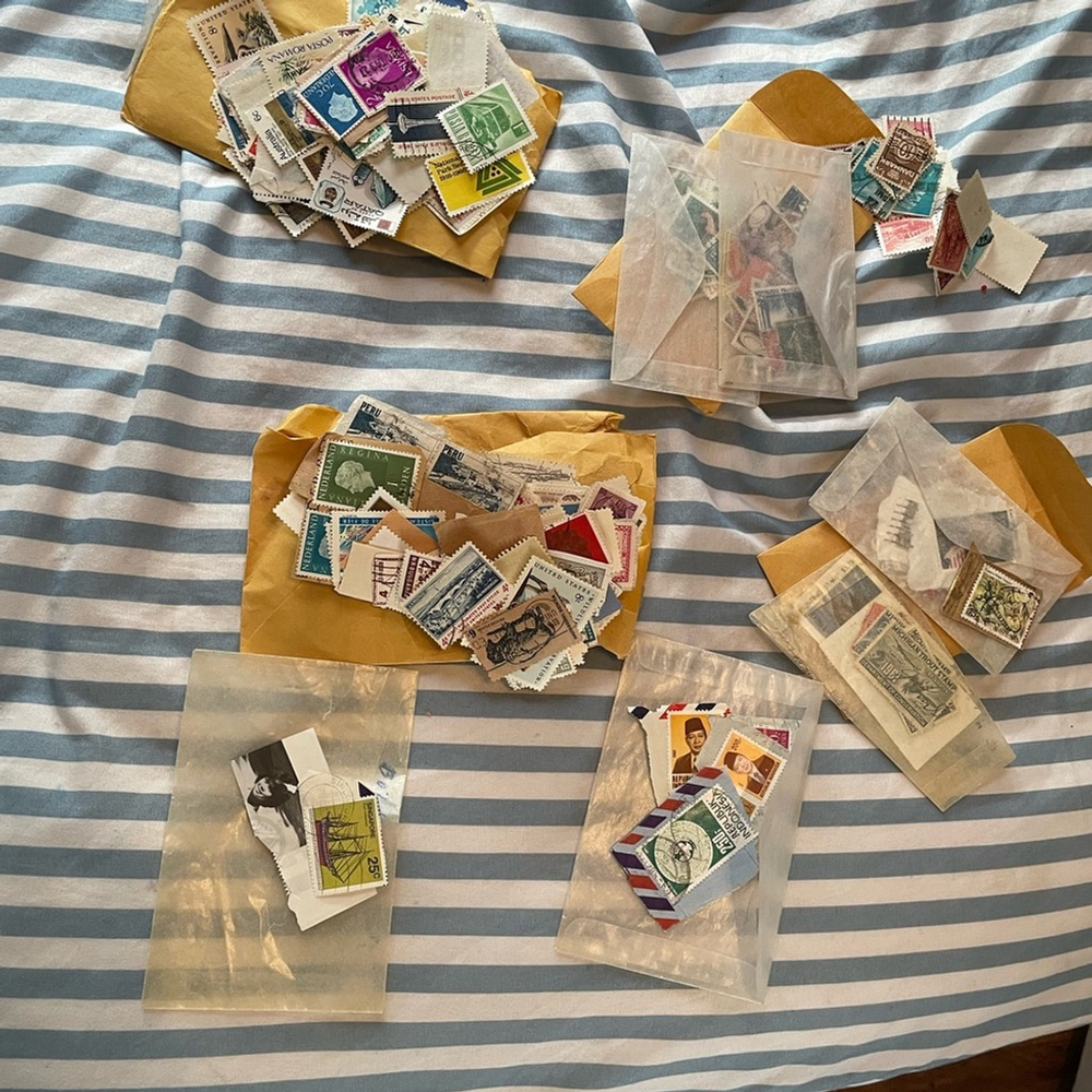 Vintage Stamp Collection Assortment